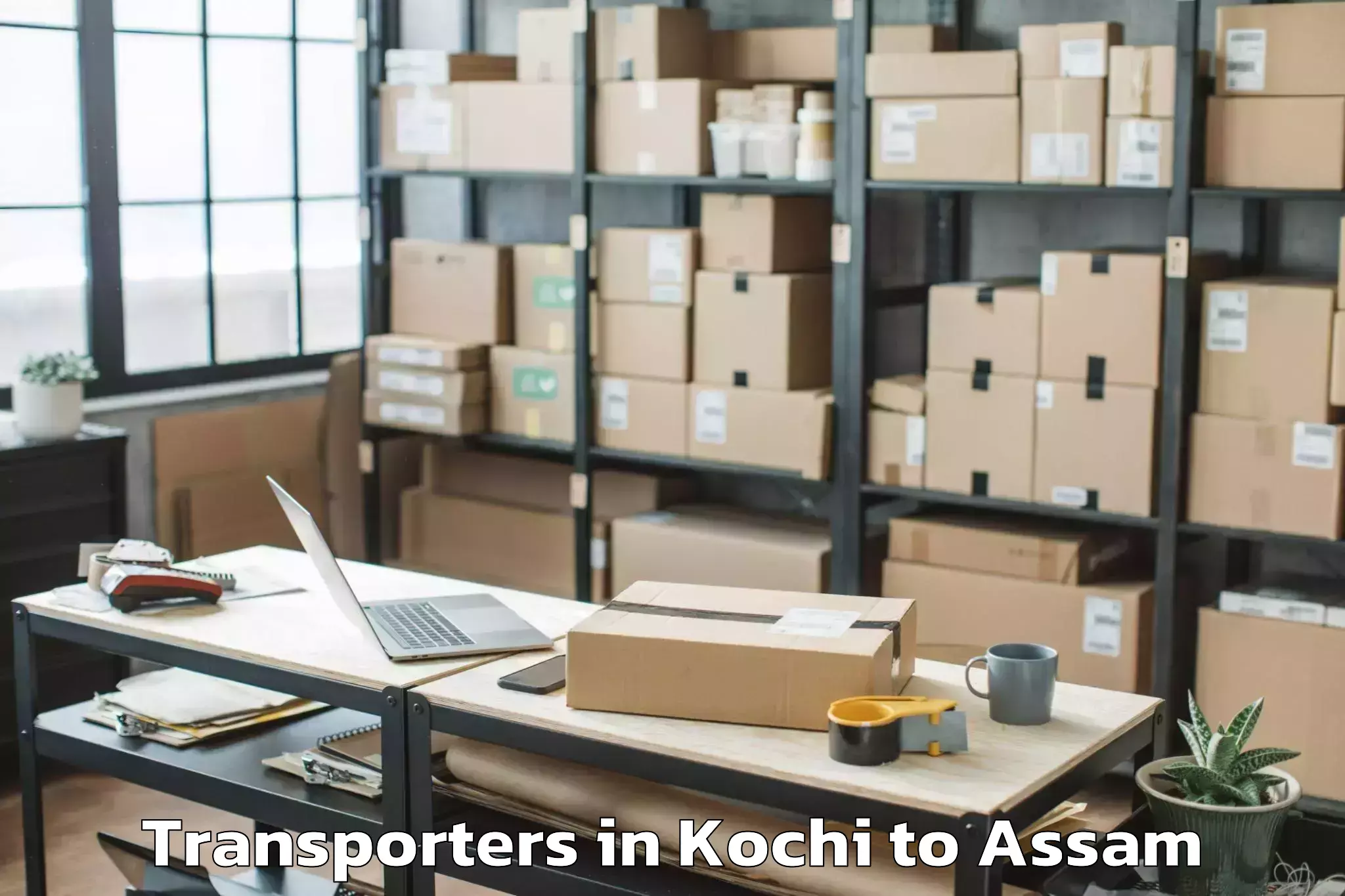 Leading Kochi to Khoirabari Pt Transporters Provider